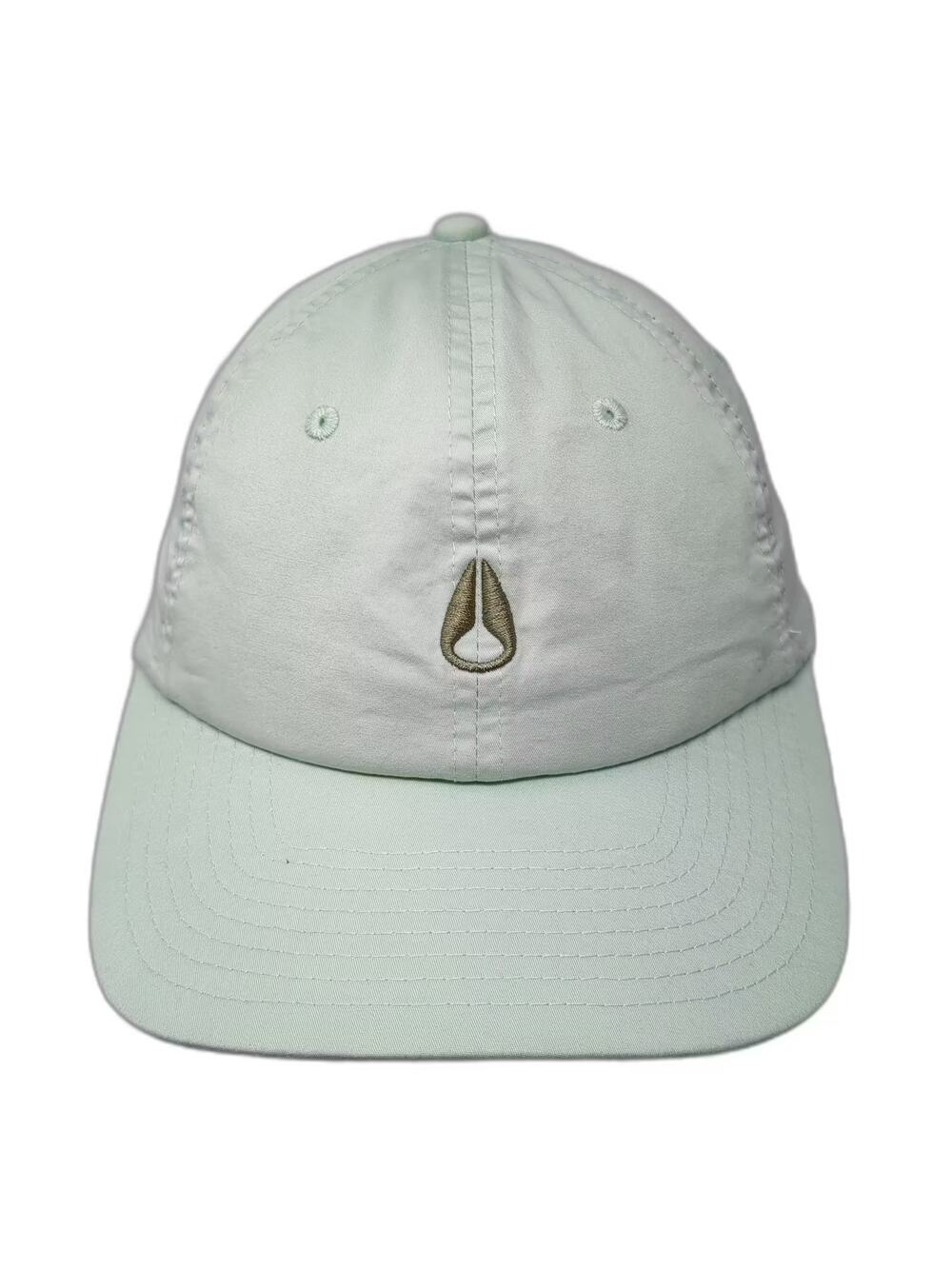 Nixon Baseball Cap Green One Size Embroidered Logo Adjustable Buckle Strap Hat
